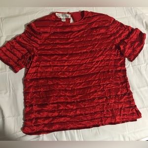 Womens beaded top nice red colour